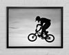 BMX Jump B n W Framed Wall Art