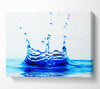 Blue Water Droplets Canvas Wall Art