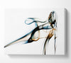 Smoke Ribbons Canvas Wall Art