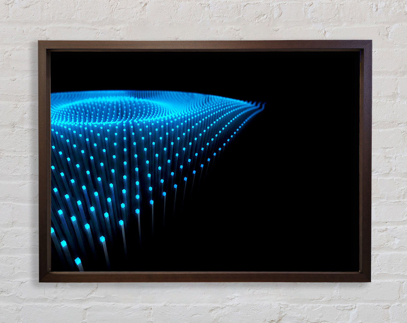 Blue Fairy Lights Framed Wall Art