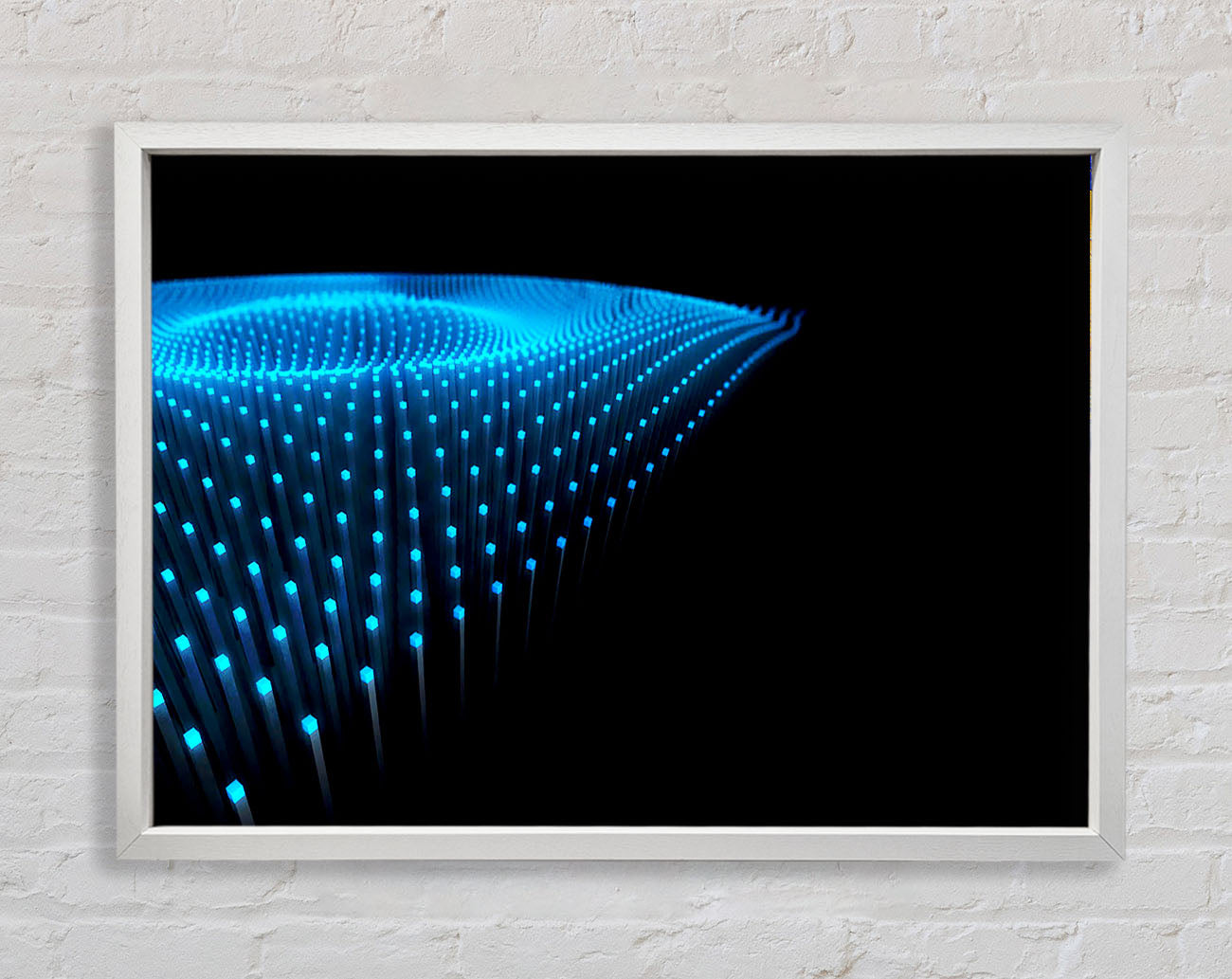 Blue Fairy Lights Framed Wall Art