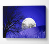 Purple Moonlit Landscape Canvas Wall Art