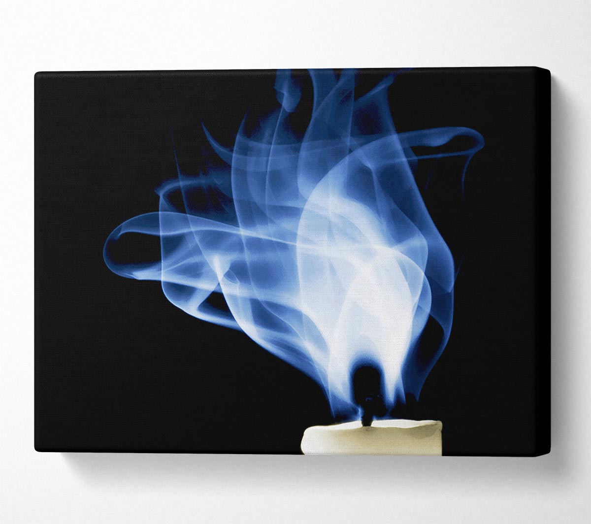 Candle Smoke Canvas Wall Art