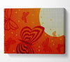 Butterfly Sun Canvas Wall Art