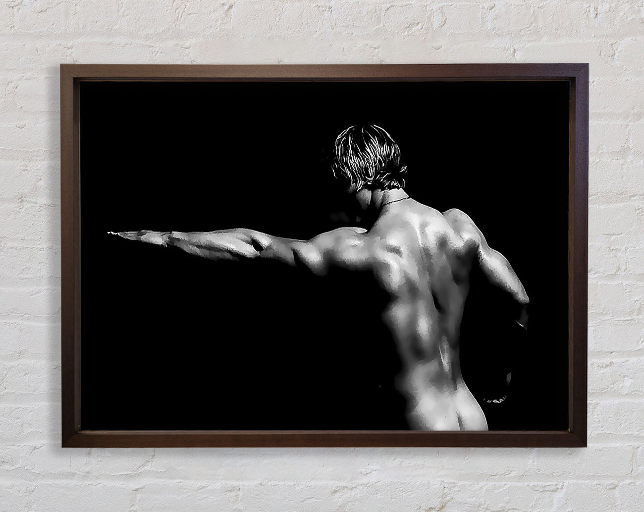 Contours Of A Man Framed Wall Art