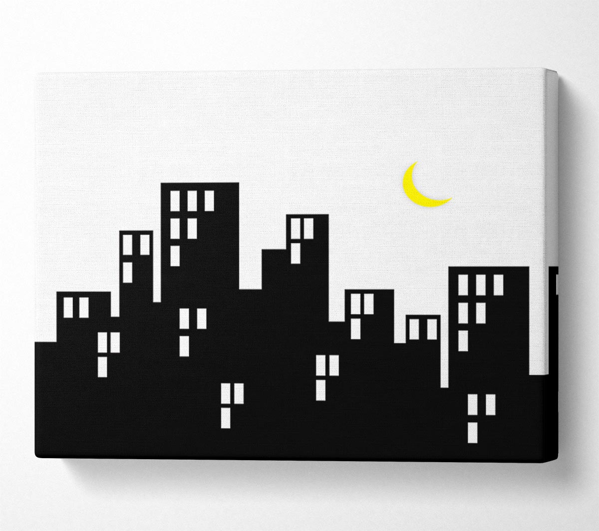 City Moonlight Canvas Wall Art