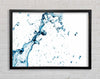 Blue Water Droplet Galore Framed Wall Art