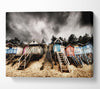 Beach Hut Storms Canvas Wall Art