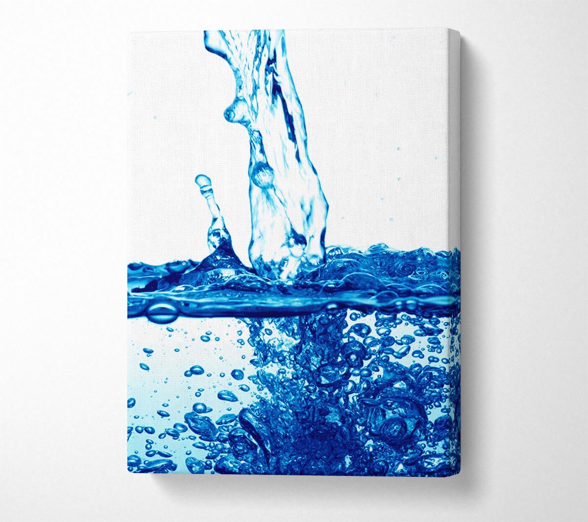 Blue Water Fizz Canvas Wall Art