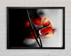 Barbed Wire Lips Framed Wall Art