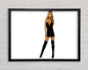 Beauty In A Black Dress Framed Wall Art