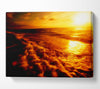 The Ebb Of The Sunlit Ocean Canvas Wall Art