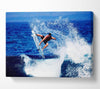 Surfer Jumping The Wave Canvas Wall Art