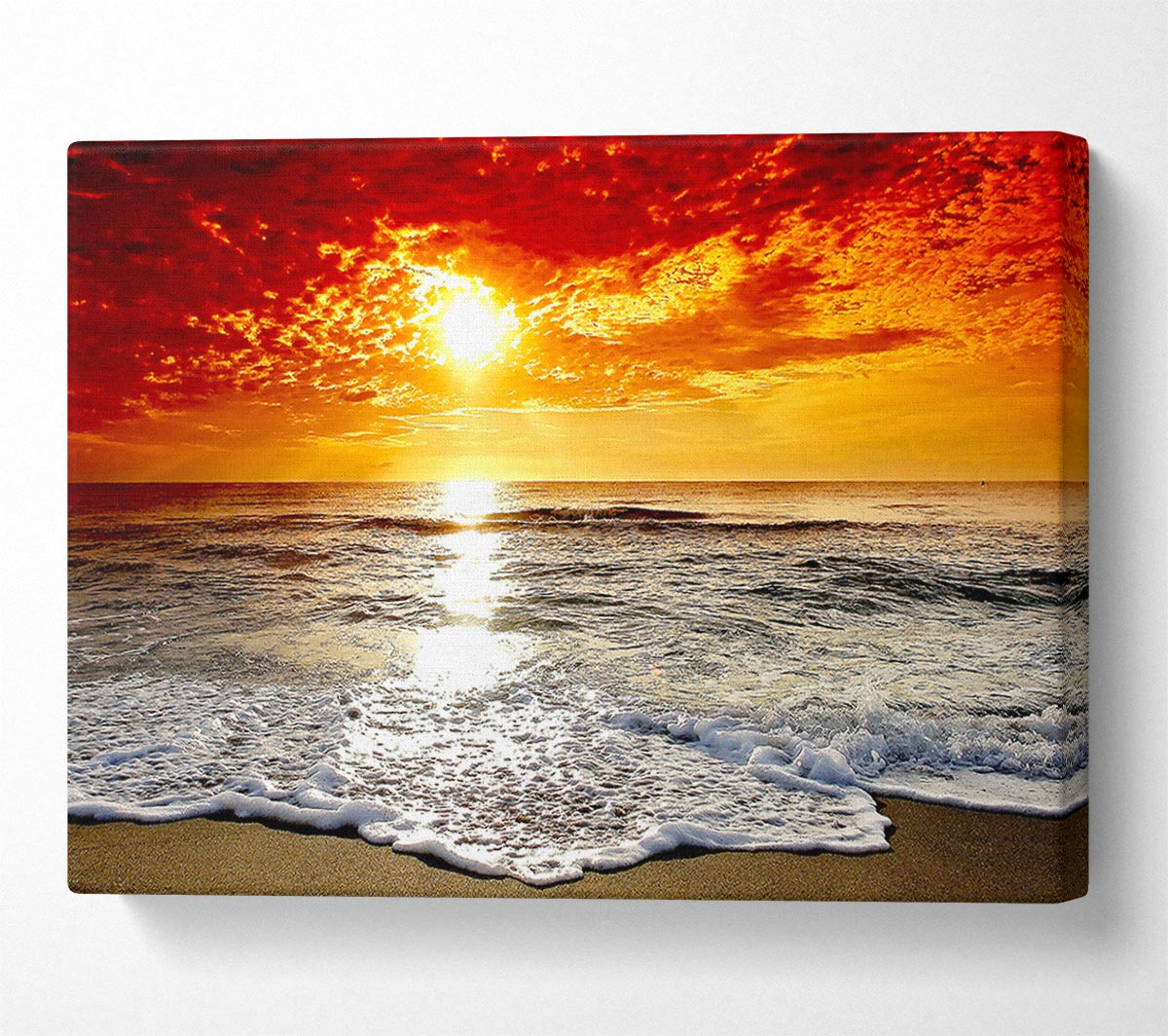 Seaside Sunset Canvas Wall Art