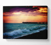 Ocean Waves At Daybreak Canvas Wall Art