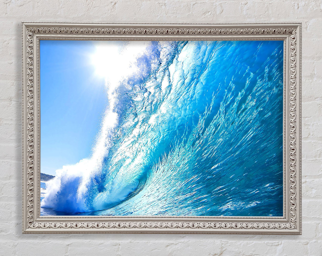 Crystal Ocean Wave Framed Wall Art