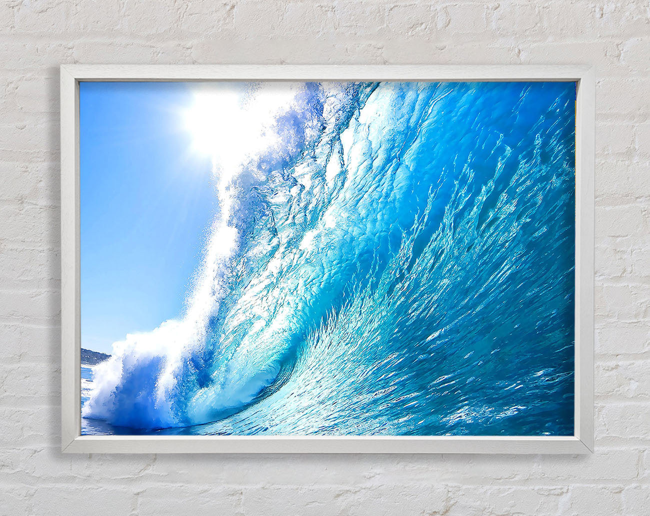 Crystal Ocean Wave Framed Wall Art