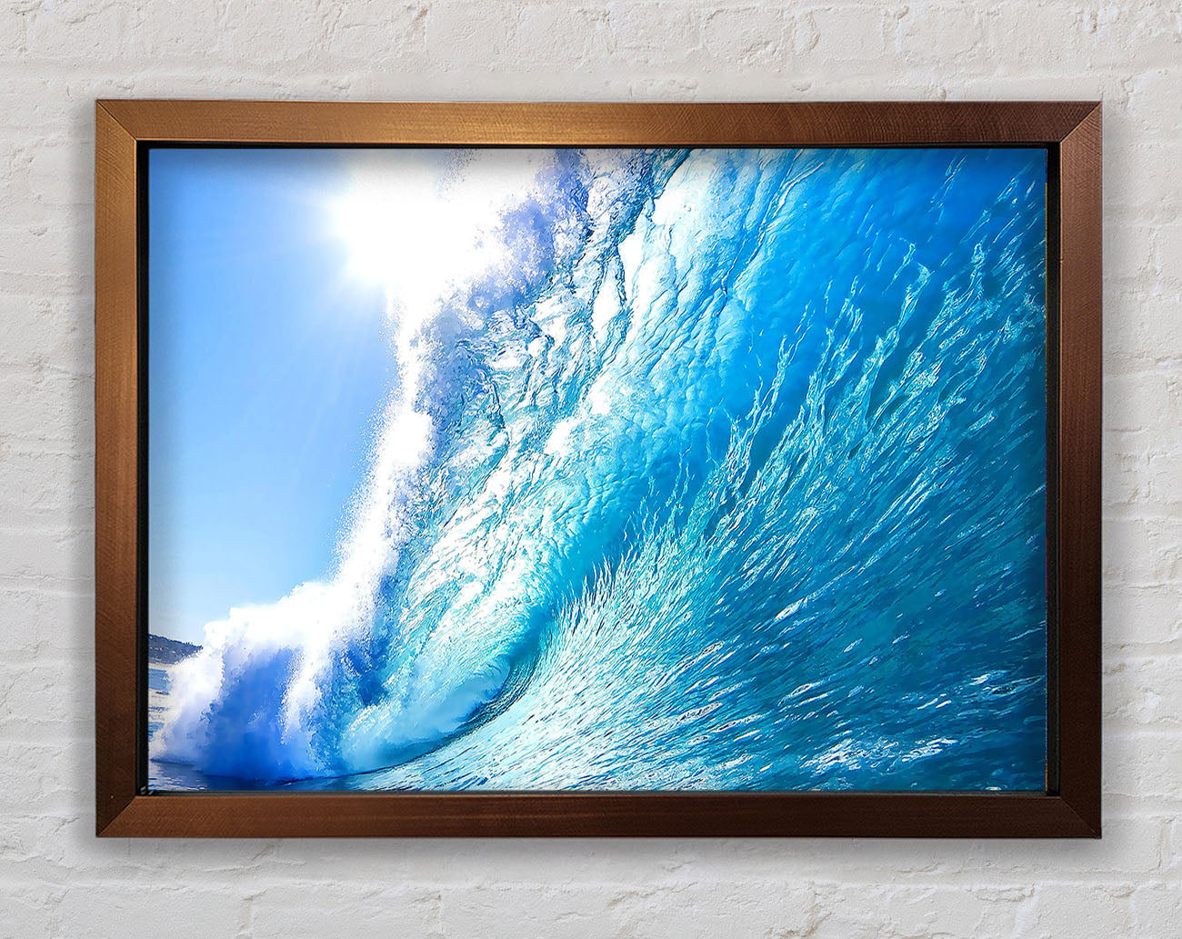 Crystal Ocean Wave Framed Wall Art