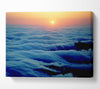 Gentle Ocean Wave Clouds Canvas Wall Art