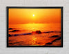 Crashing Waves At Sunset Framed Wall Art