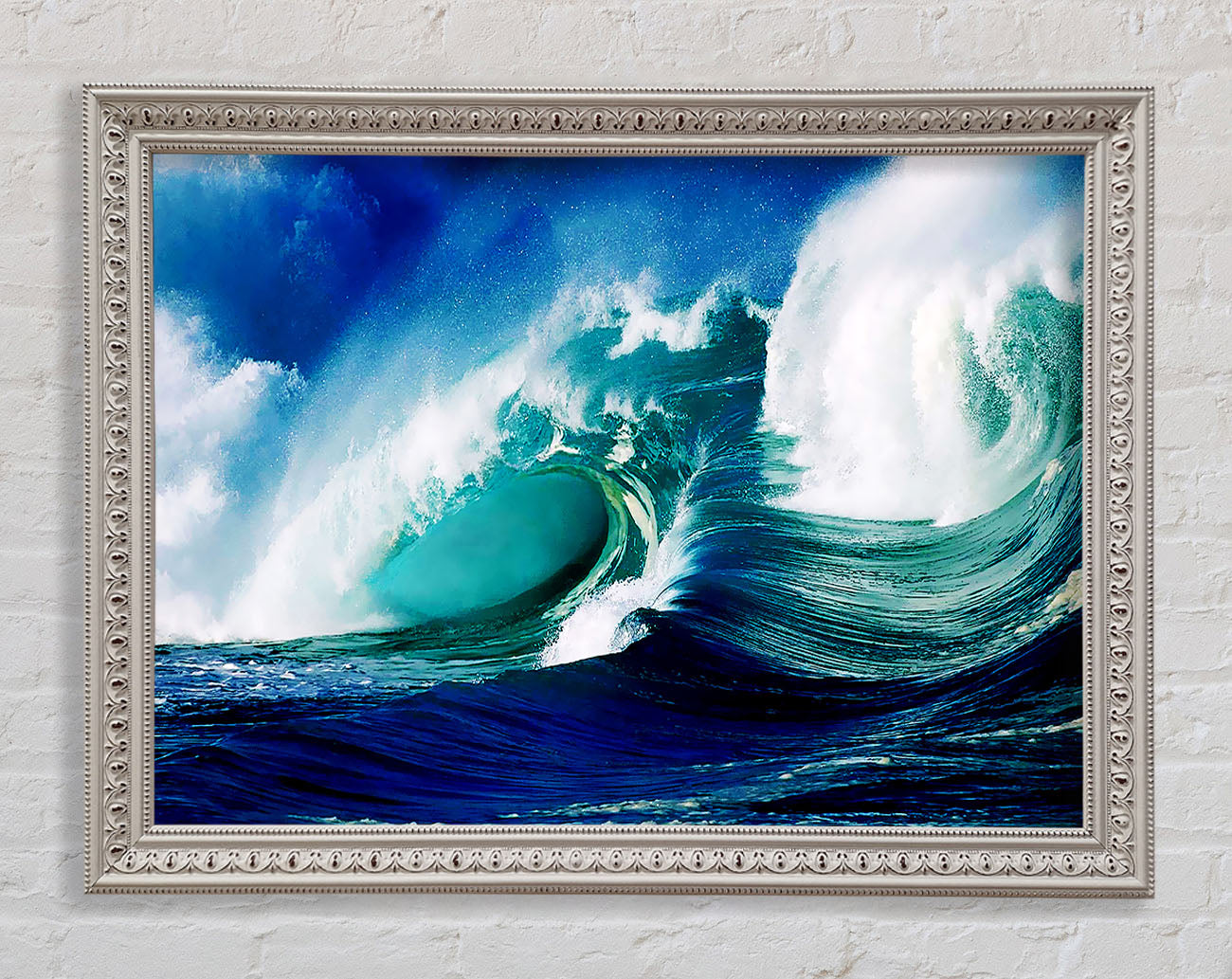 Crashing Ocean Waves Framed Wall Art