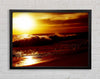 Caramel Ocean Shoreline Framed Wall Art