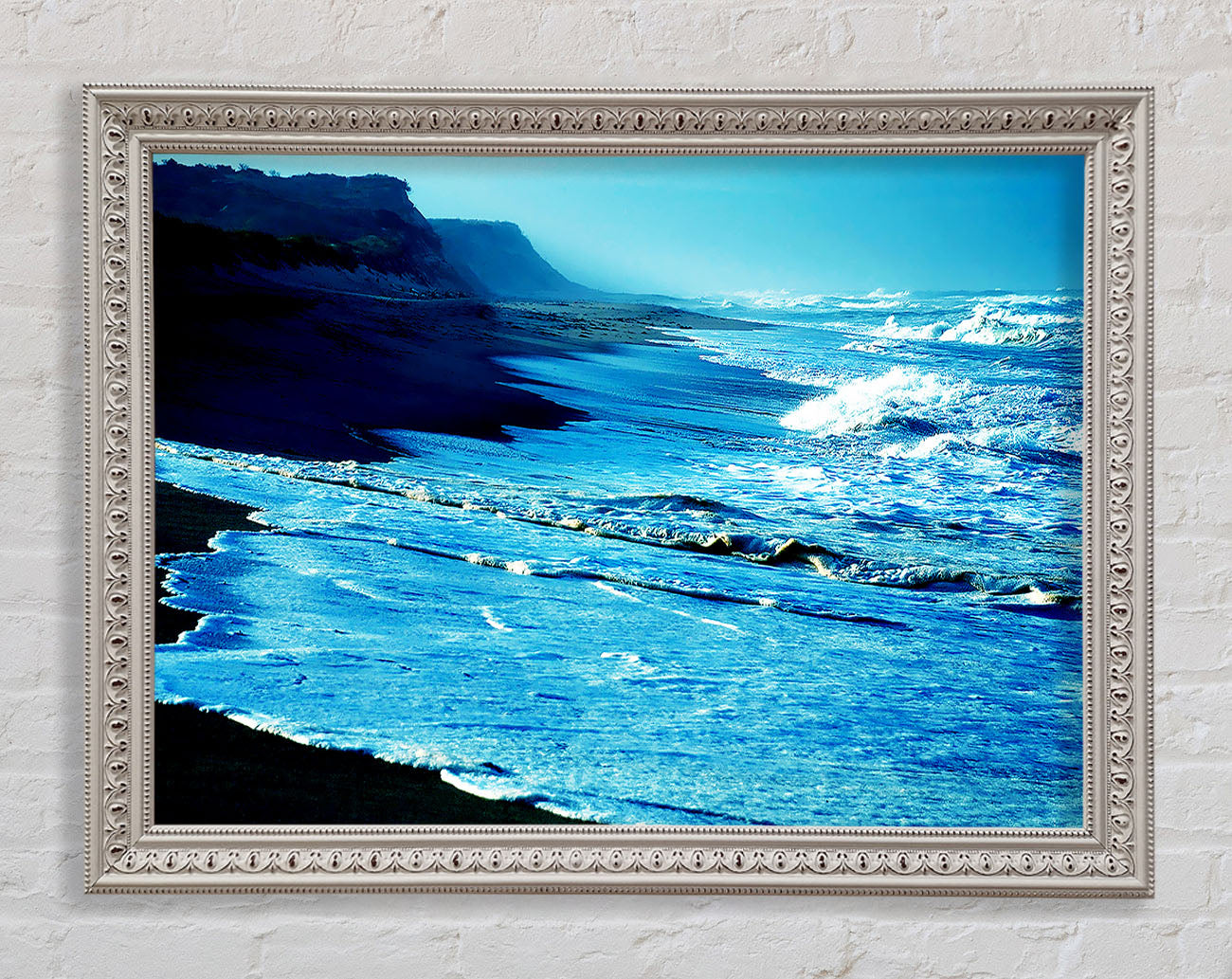 Blue Waves Delight Framed Wall Art
