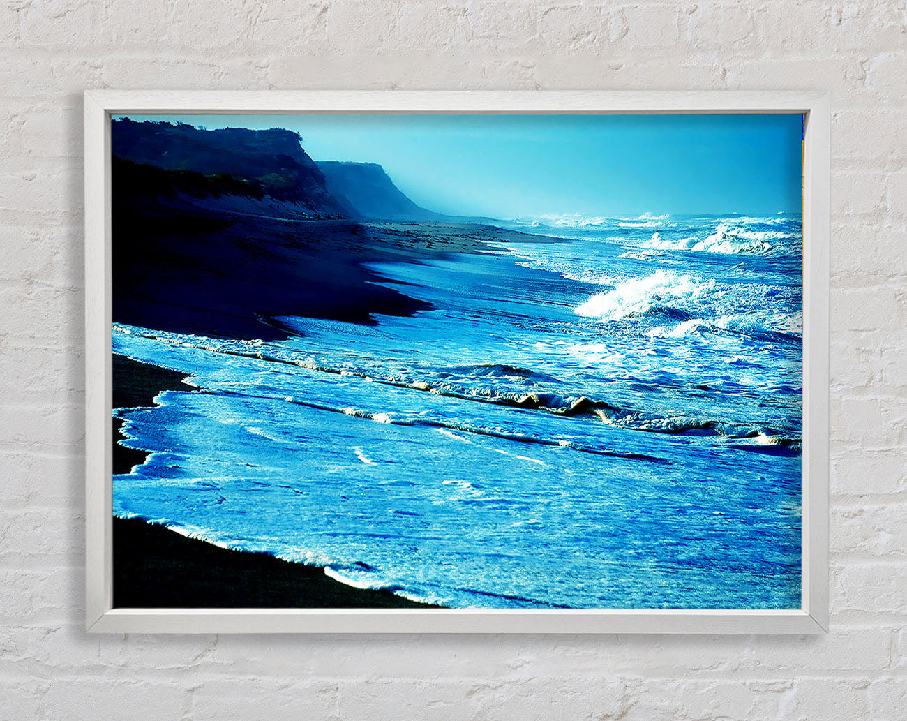 Blue Waves Delight Framed Wall Art