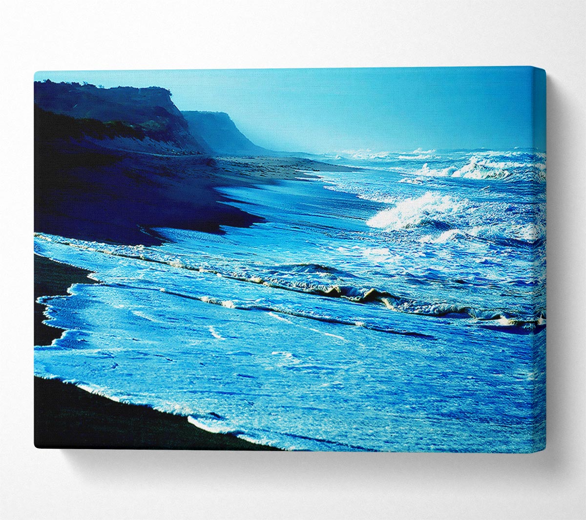 Blue Waves Delight Canvas Wall Art