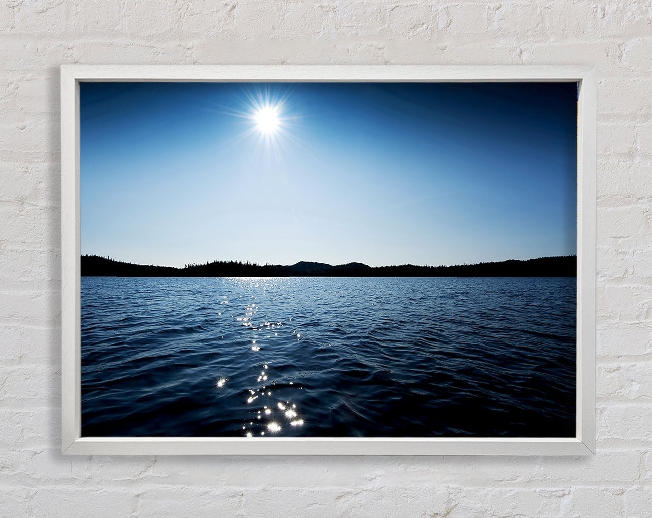 Blue Ocean Sun Framed Wall Art