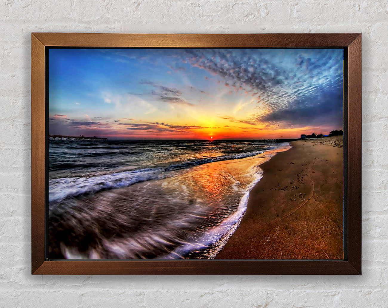 At The End Of The Ocean Framed Wall Art