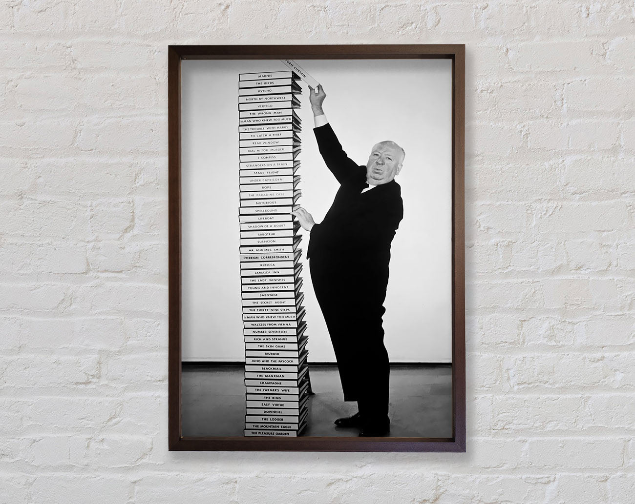 Alfred Hitchcock Library Of Films Framed Wall Art