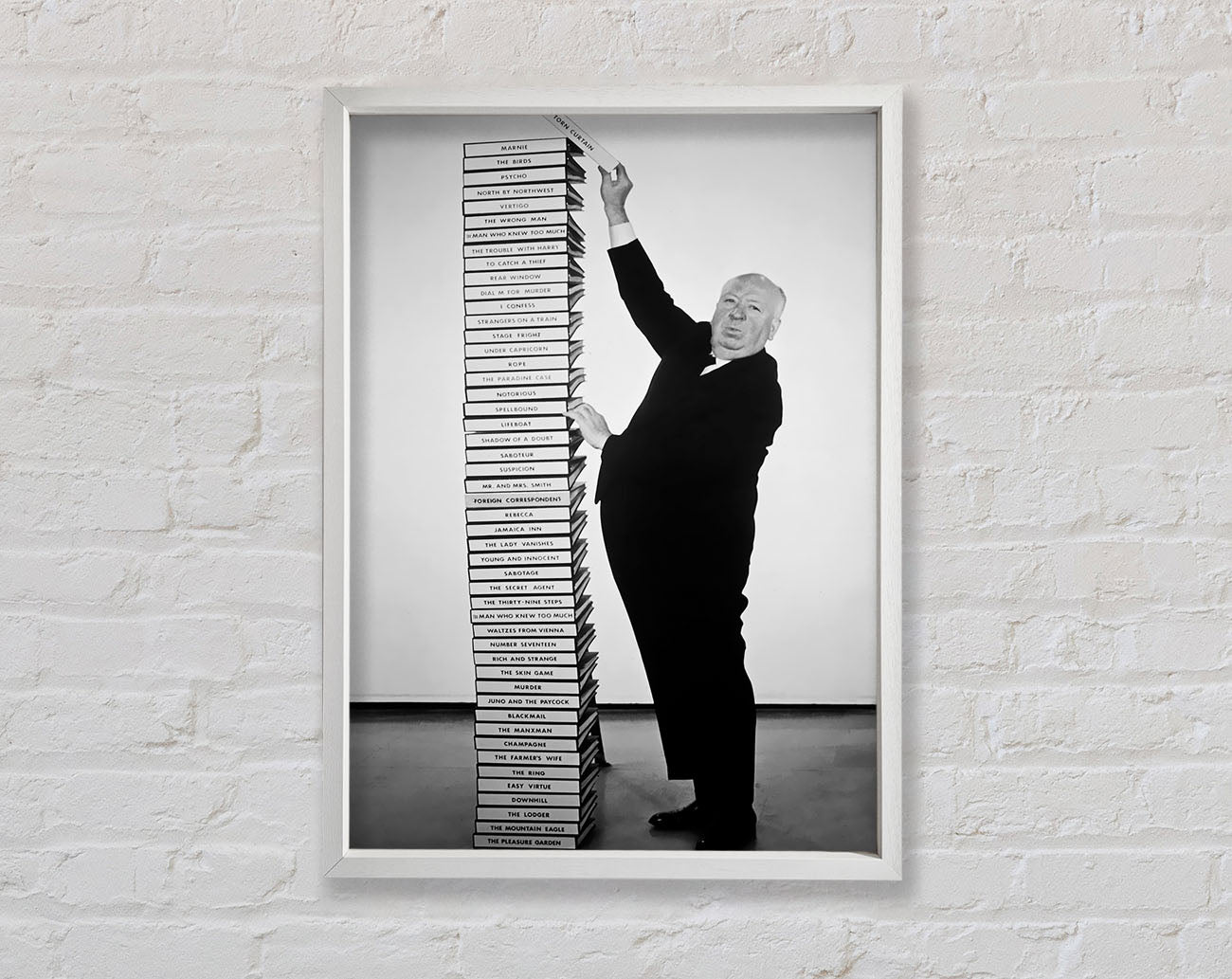 Alfred Hitchcock Library Of Films Framed Wall Art