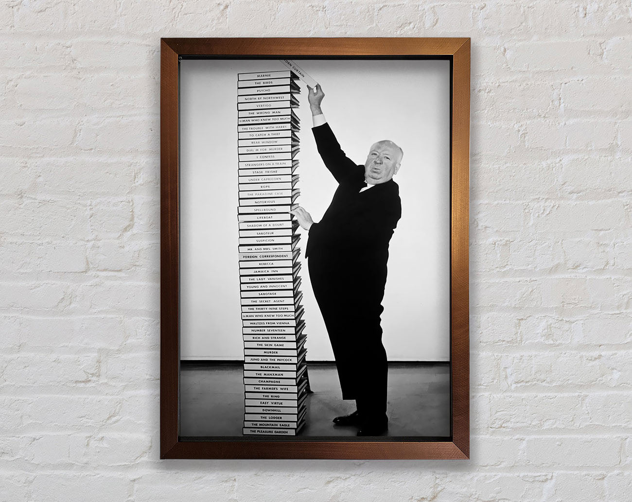 Alfred Hitchcock Library Of Films Framed Wall Art