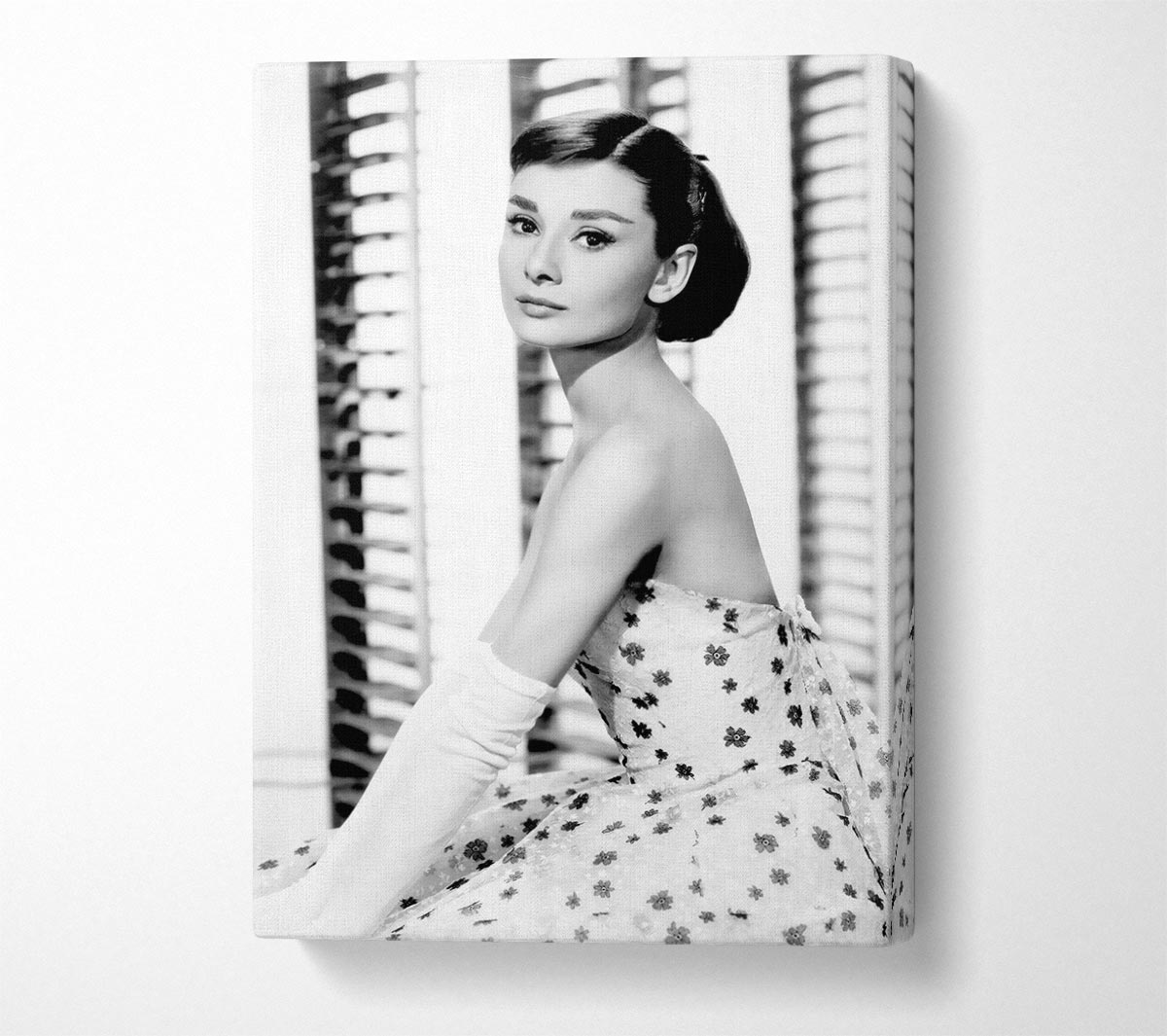 Audrey Hepburn Style Canvas Wall Art