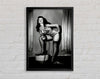 Bettie Page Whip Framed Wall Art