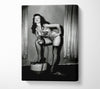 Bettie Page Whip Canvas Wall Art