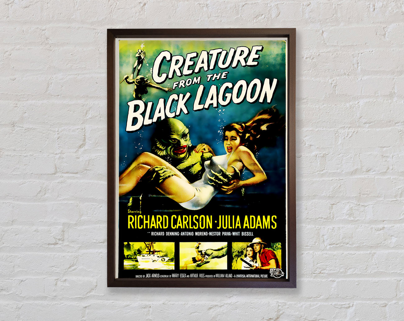 Creature From The Black Lagoon Framed Wall Art