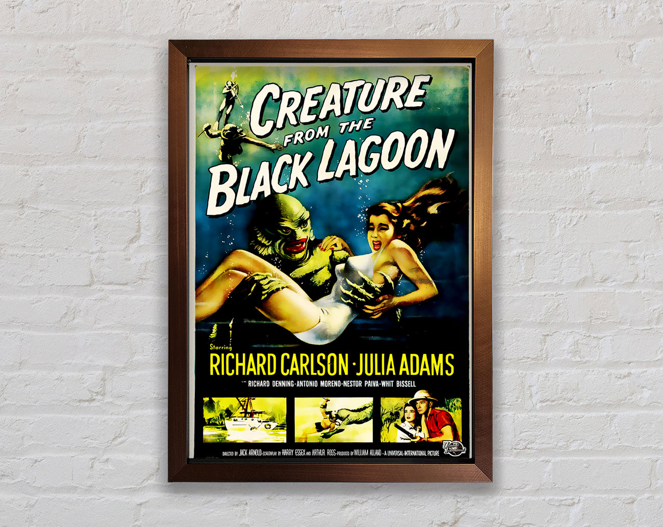 Creature From The Black Lagoon Framed Wall Art