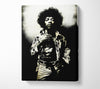 Jimi Hendrix Foxy Canvas Wall Art