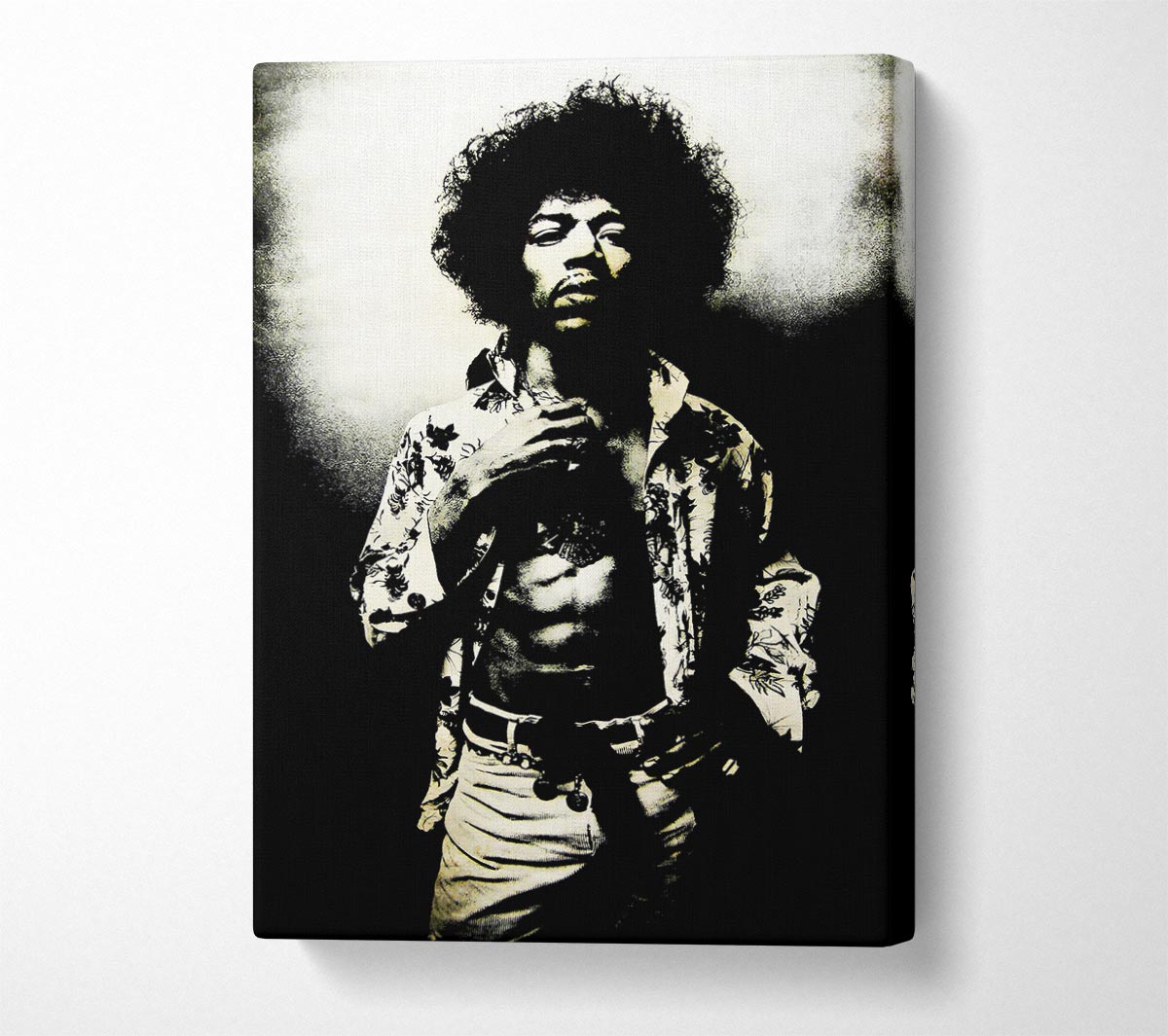 Jimi Hendrix Foxy Canvas Wall Art