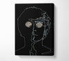 John Lennon Black Canvas Wall Art