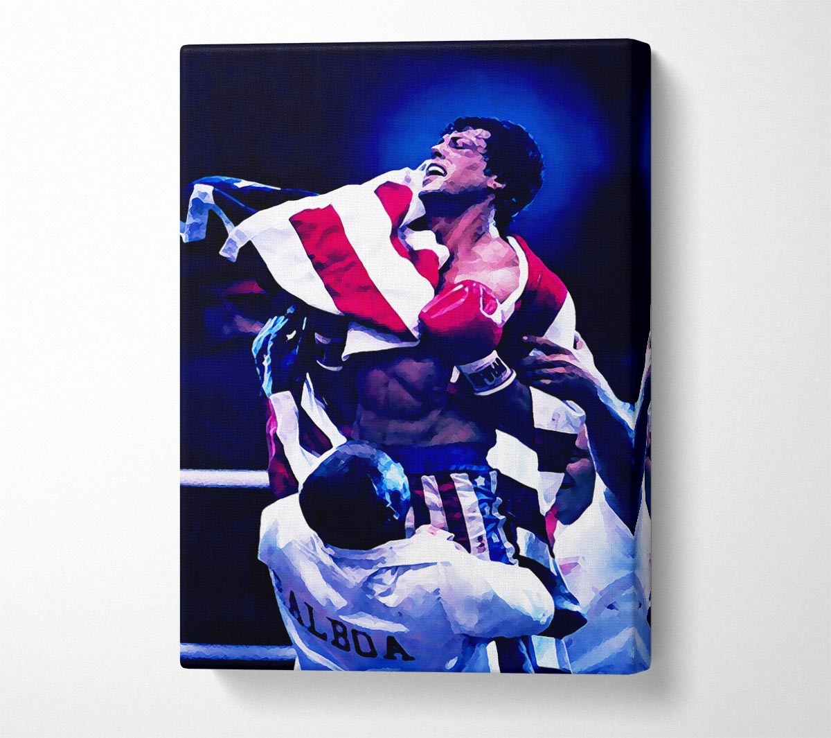 Rocky Victory Canvas Wall Art