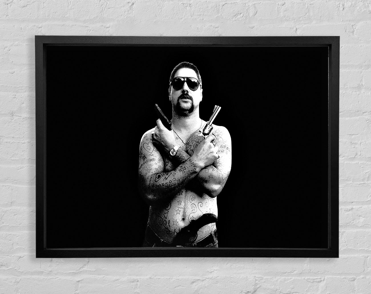 Chopper B n W Framed Wall Art