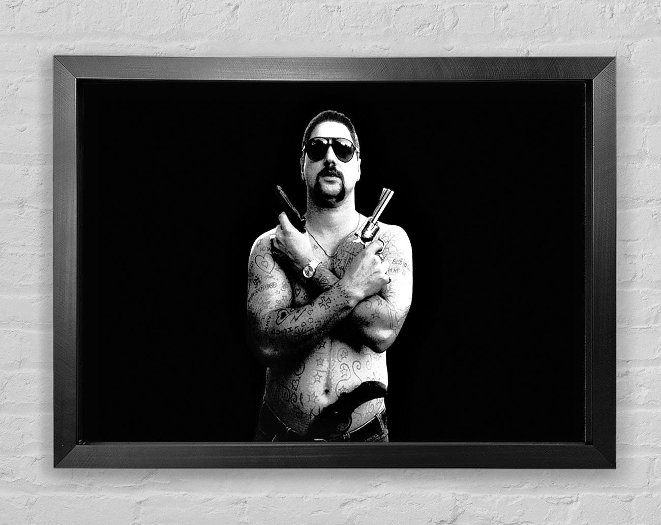 Chopper B n W Framed Wall Art