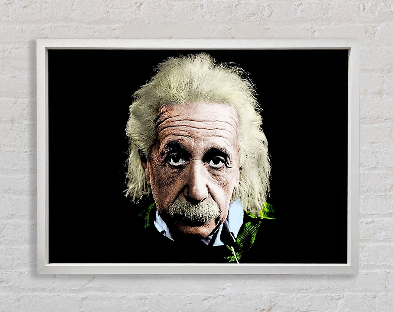 Albert Einstein Retro Colours Framed Wall Art