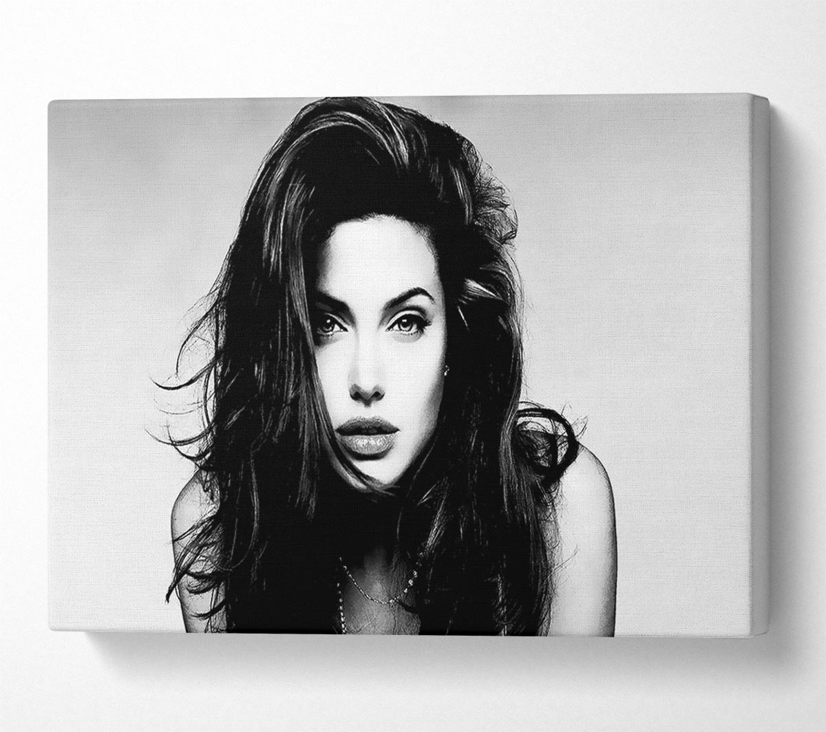 Angelina Jolie Sexy Stare Canvas Wall Art