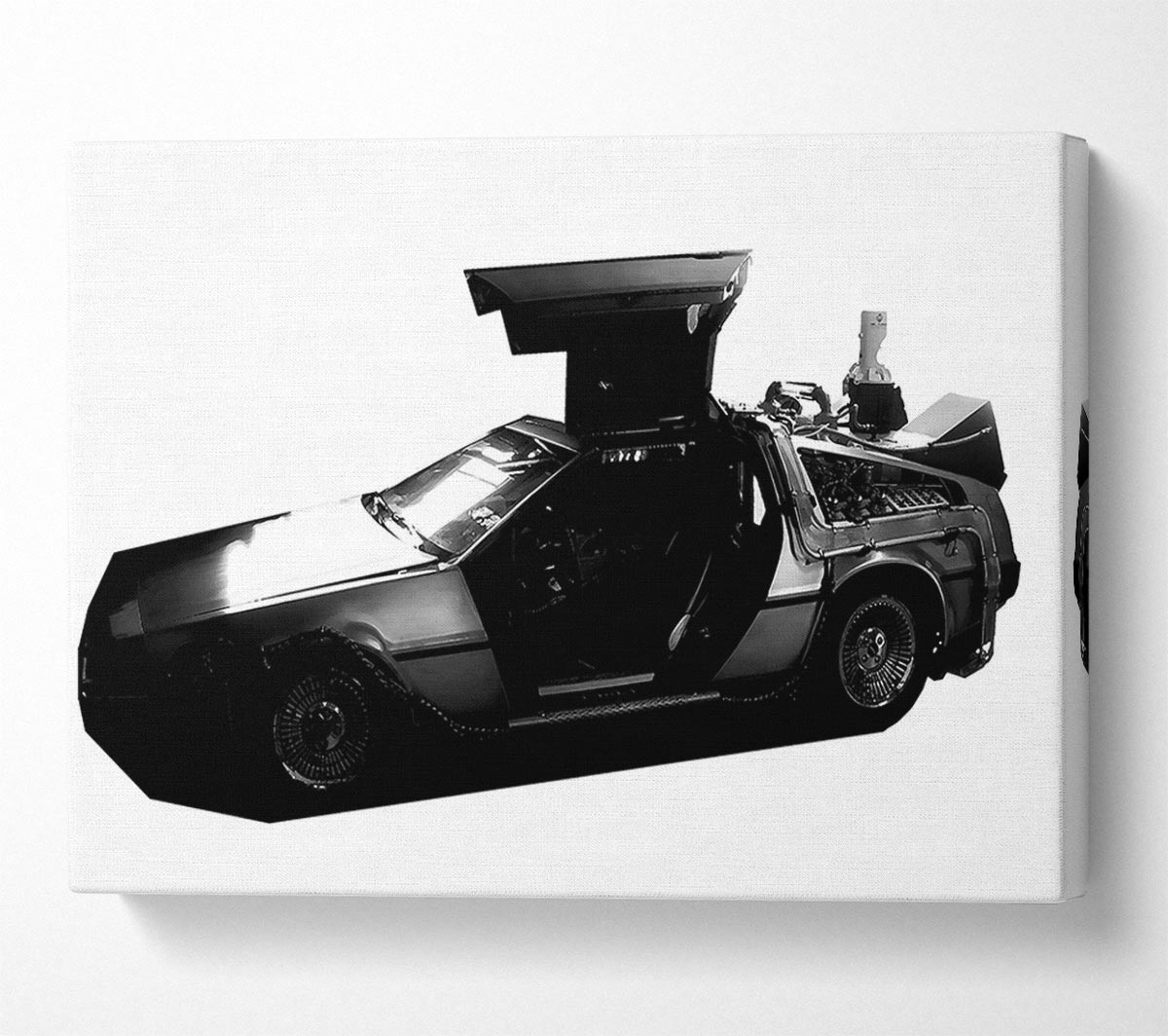 Back To The Future Dolorean Canvas Wall Art