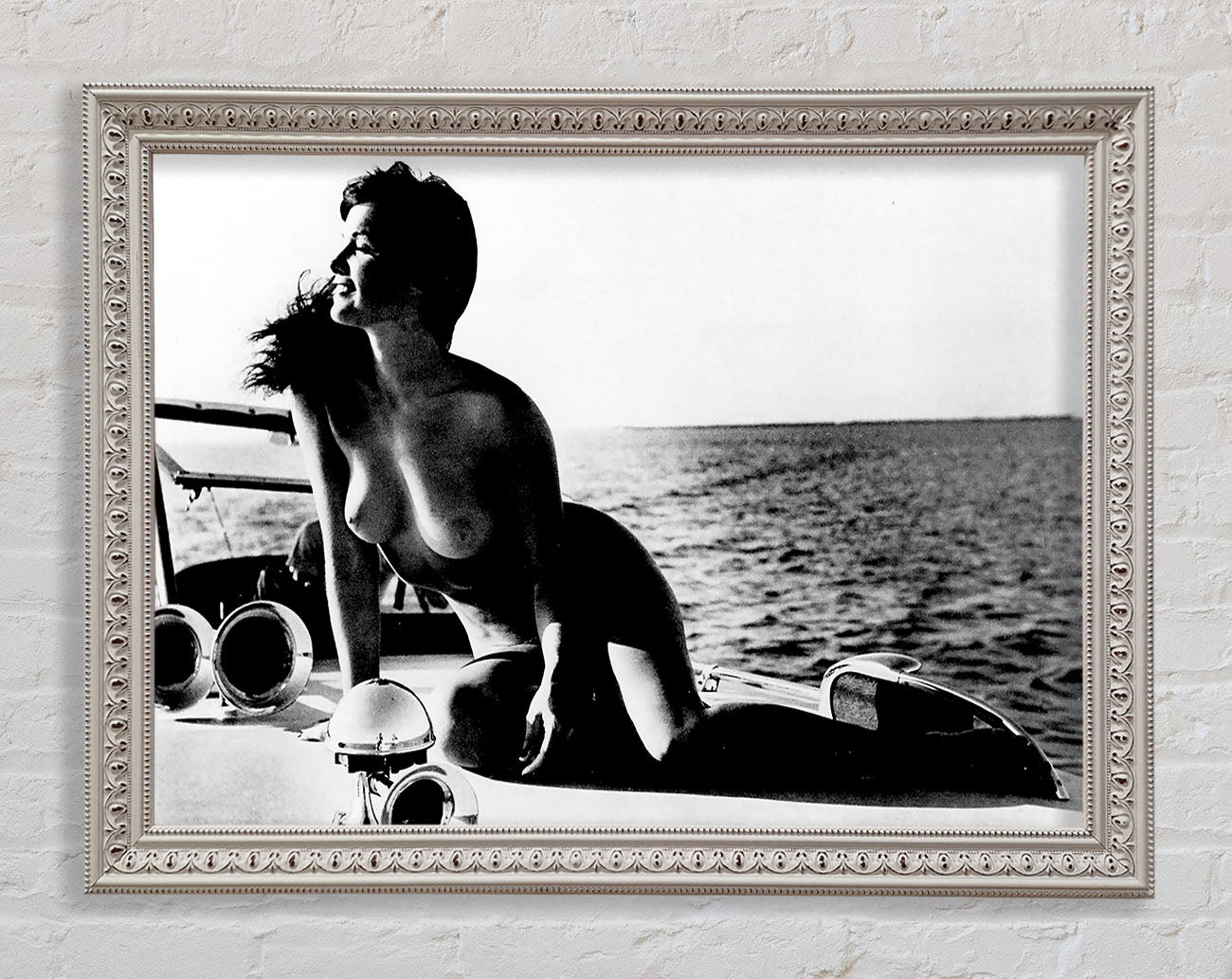 Betty Page Nude Framed Wall Art