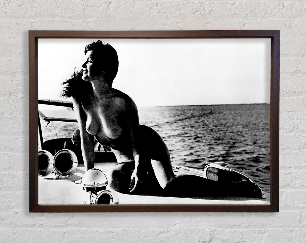 Betty Page Nude Framed Wall Art